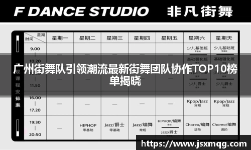 广州街舞队引领潮流最新街舞团队协作TOP10榜单揭晓